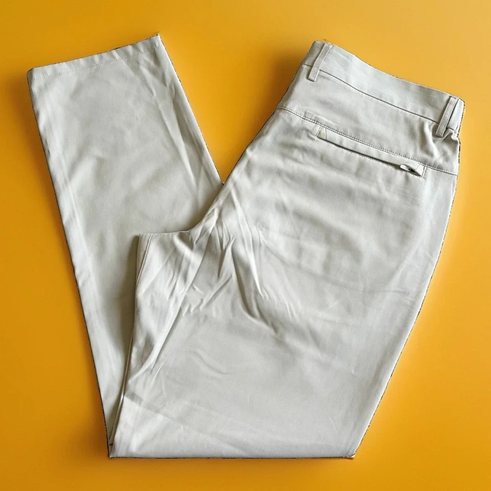 Jack Archer Men's Jet Setter Pant 35 x 30 Stone Beige Golf Chino Tech Pants Men